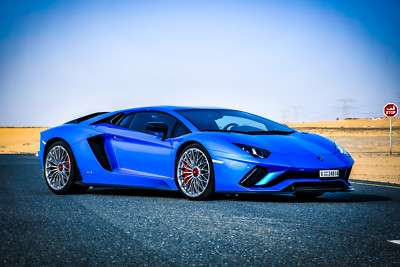 Lamborghini Sportwagen Wandaufkleber 3D Wandbild Aufkleber Kinder Deko selbstklebend