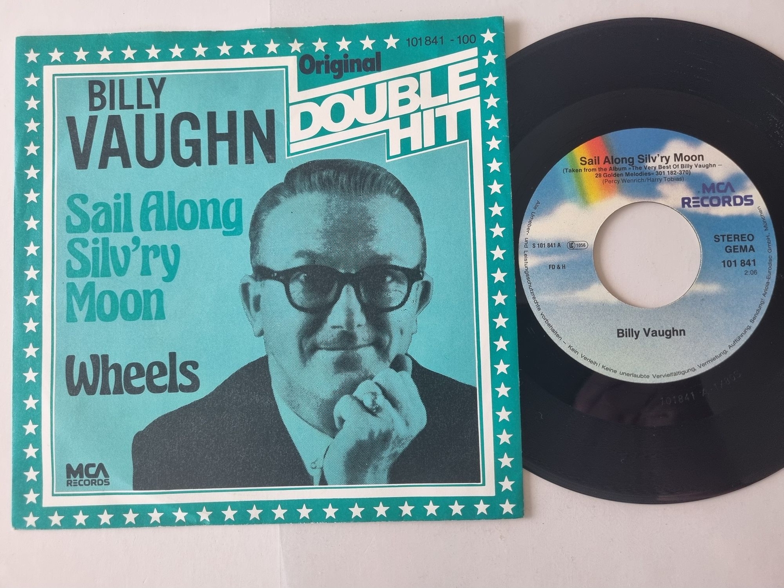 Billy Vaughn - Sail along silv'ry moon/ Wheels 7'' Vinyl Germany
