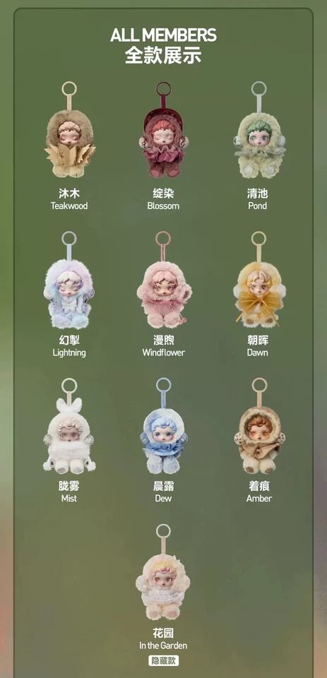 SKULLPANDA L' impressionnisme Plush Series Confirmed Blind Box Gift Toy - Image 4 of 4