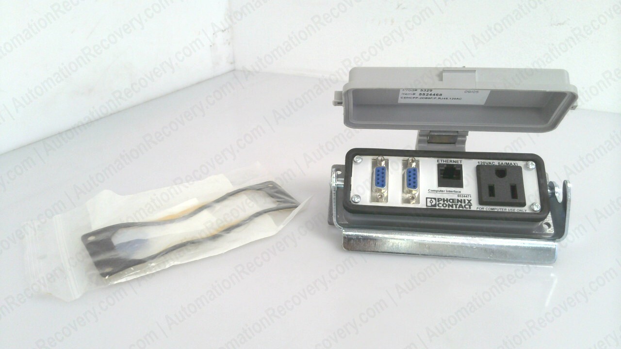 PHOENIX CONTACT CDHCPP-2DB9F/F,RJ45,120AC HEAVY DUTY CONNECTOR 5524468, #335862