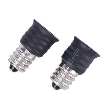 Aexit 10 stks E12 naar E14 Lamp Extender Adapter Converter