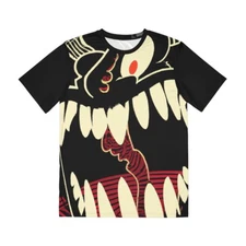 Double Sided Halloween Graphic T Shirt Unisex Adult Art Tee Monster Retro Style