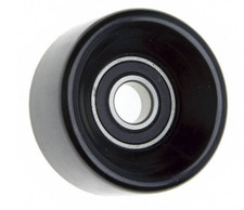 Smooth Belt Tensioner Pulley PT449 - 76mm OD, 17mm ID Bearing, 37mm Width