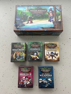 Board Royal The Island Survival Card Game Base Game 2nd Print & Expansion Packs