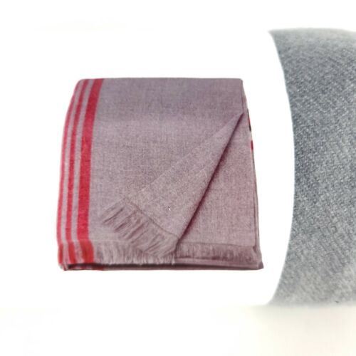 IKEA FRÖDIS Soft Throw Decorative Blankets Gray Red Polyester 51x67" Frodis - Picture 3 of 5