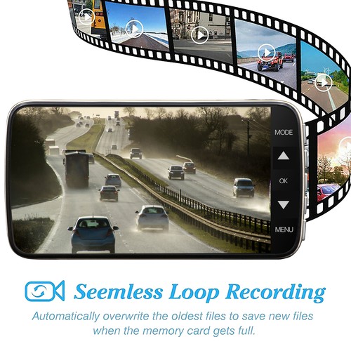 Cámara frontal y trasera de video tablero Goodyear 1080P con doble lente para automóvil DVR grabadora de video - Imagen 3 de 9