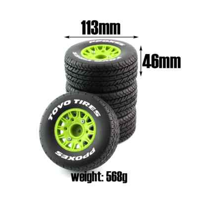 1/8 1/10 Short Course Truck Tire Tyre Wheel With 12 14 17Mm Hex For Slash VKAR