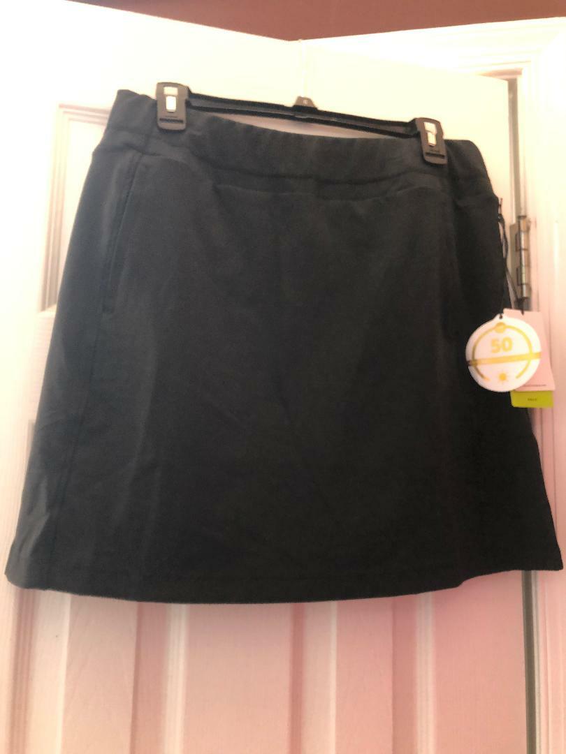 NWT Ladies TAIL Activewear Black Pull On Knit Golf Skort XS M L UPF 50