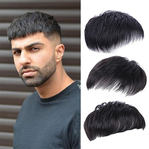 Men Short Toppers Hairpiece Real Human Hair Clip in Crown Hair Pieces for Coveri | eBay Men Short Toppers Hairpiece Real Human Hair Clip in Crown Hair Pieces for Coveri | eBay