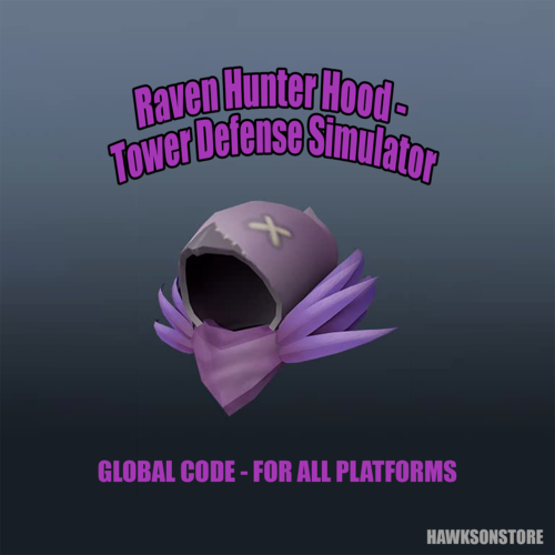 Roblox: Raven Hunter Hood - Tower Defense Simulator / Global - All Platforms  - Afbeelding 1 van 1