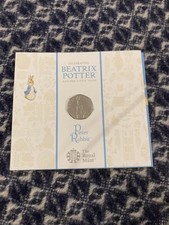 2019 Peter Rabbit 50p Beatrix Potter Coin Royal Mint  37031