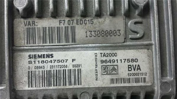 CENTRALINA Citroën C5 I Berline (DC) 2003 9649117580 / S118047507F - Immagine 4 di 4