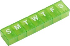 Weekly 7-Day Daily Pill Case, Medicine Planner, Vitamin Organizer, Supplement