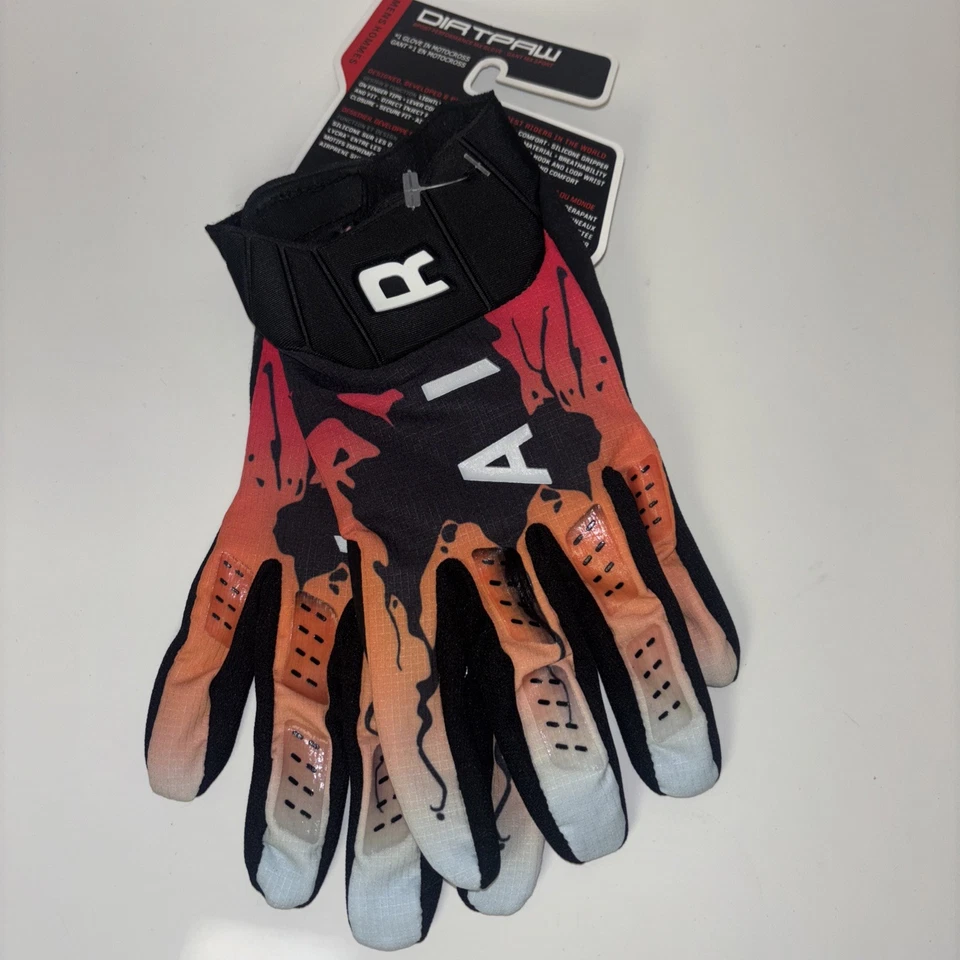 Nuevos Guantes de Carreras Moto Motocross Suciedad Bmx Bicicleta ATV Guantes Todoterreno Talla Lg Nuevos con Etiquetas Foto 2 de 4