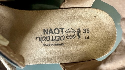 Naot Fiona beige silber roségold Keilabsatz bequeme Sandalen Gr. 35 L 4 exzellenter Zustand! - Bild 7 von 10