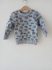 Felpa Liegelind taglia 98 stampa veicolo grigia