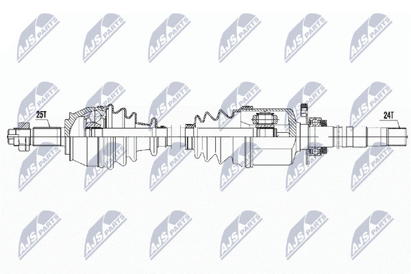 NTY Antriebswelle NPW-FT-020 FüR EVO Fiat Punto Idea Van Multijet 199 AXT1A JTD-image