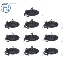LED Industrial Light, 100W 5000K 12000LM 10Pack UFO LED High Bay Light with Plug