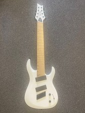 Haley Benton 8 String Guitar White Colour 24 Frets
