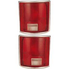 Pair of Tail Light Lens Fits GMC K2500 Base Standard 6.2L 6.6L 1986 By GM2807901