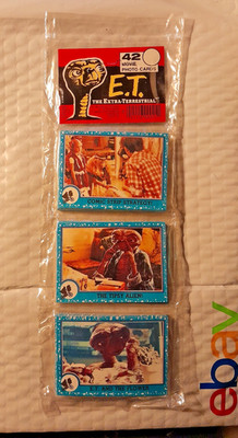 E.T. ''The Extra Terrestrial'' Sealed Rack Pack of 42 Trading Cards 1982 Topps