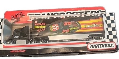 1992 Matchbox Superstars Davey Allison #28 Texaco Havoline Transporter Ltd. Edi.