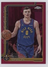 2025-26 Topps Chrome Magenta Refractor 89/399 Christian Braun #82 dq2