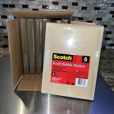 Padded SCOTCH KRAFT BUBBLE MAILERS 6 X 9  36 ENVELOPES FULL BOX 3M Size 0