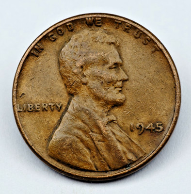 1945 Lincoln Wheat Cent Penny