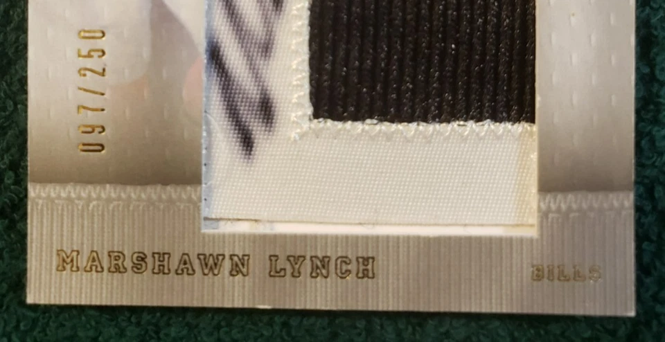2007 SP Rookie Threads Marshawn Lynch 097/250 Rookie Lettermen "L" # 134 MT - Image 2 of 4