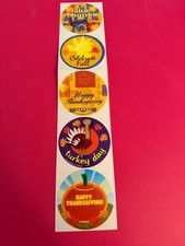 STICKER SHEET: Thanksgiving thanks food turkey