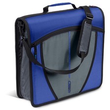 3-Inch Zipper Binder, 600-Sheet, 5-Subject File, Pockets, Strap, Midnight Blue