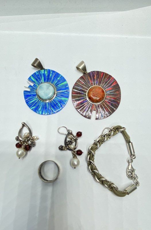 Sterling Silver Jewelry 54.7g For Repair