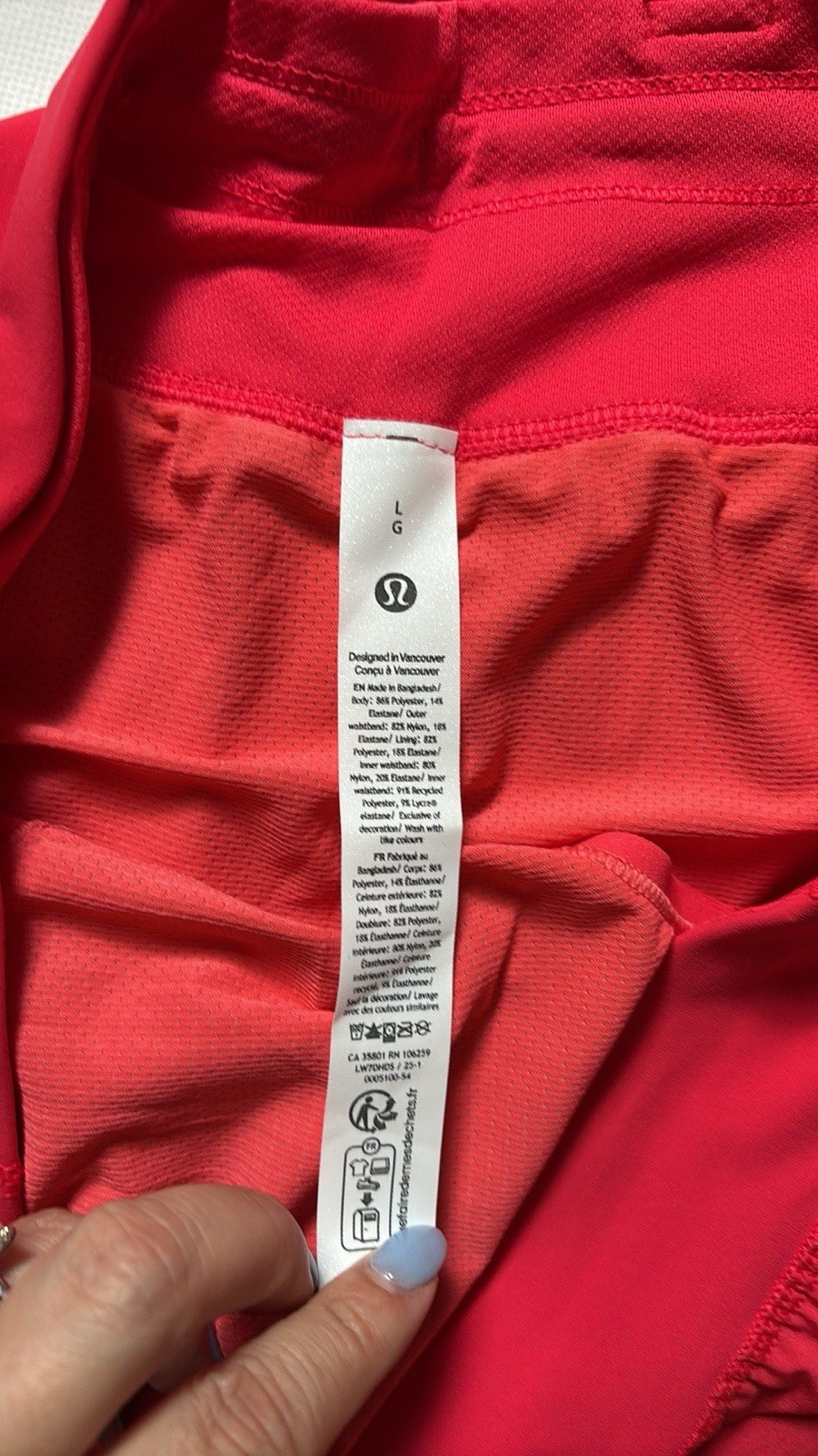 Lululemon Fast Free HR Split Shorts 3” In RED GLOW SZ L NWT image 10