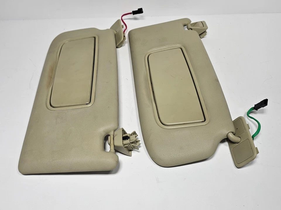 Juego de parasol lateral conductor pasajero Volvo XC60 2010-2012 par beige iluminado Foto 4 de 4