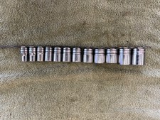 Snap On 12 Piece 6 Point 12 Drive Socket Set 716 -1 18 Snap On 12 Piece 6 Point 12 Drive Socket Set 716 -1 18