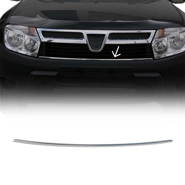 KüHlergrill Leisten Grillleisten FüR Dacia Duster 2010-2012 Edelstahl Chrom-image