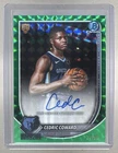Cedric Coward 2025 Bowman Chrome #BCA-CC Green Geometric Refractor RC Auto /99