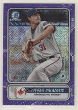 2020 Bowman Mega Box Purple Mojo Refractor 186/250 Jordan Balazovic #STG-JB 2u6