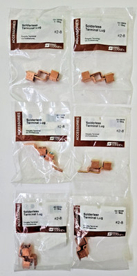 Sigma #2-8 ProConnex Copper alloy Lugs 2 Cnt. 6 Pack