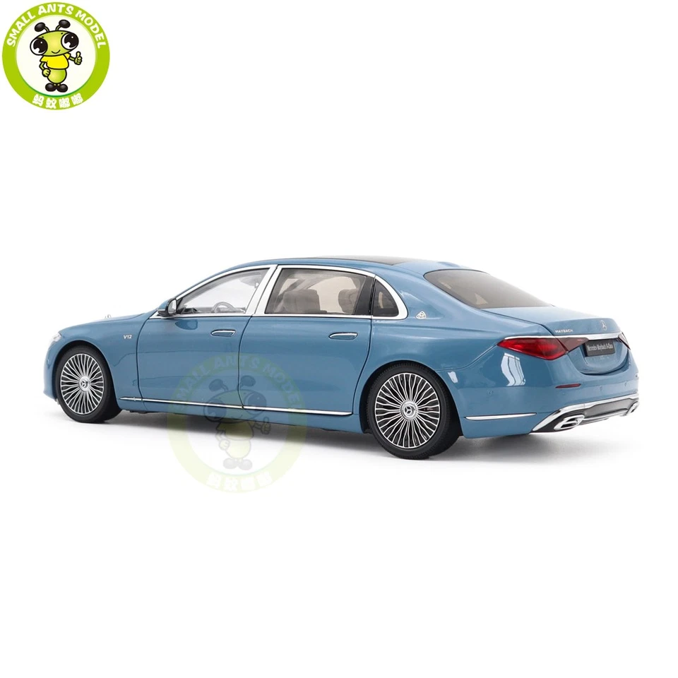 1/18 Benz Maybach S Class S680 2021 Almost Real 820135 Blue Diecast Model Car - Image 3 of 4