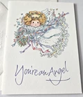 Vintage Greeting Card Lucy Rigg Current Inc You're an Angel God is With You
