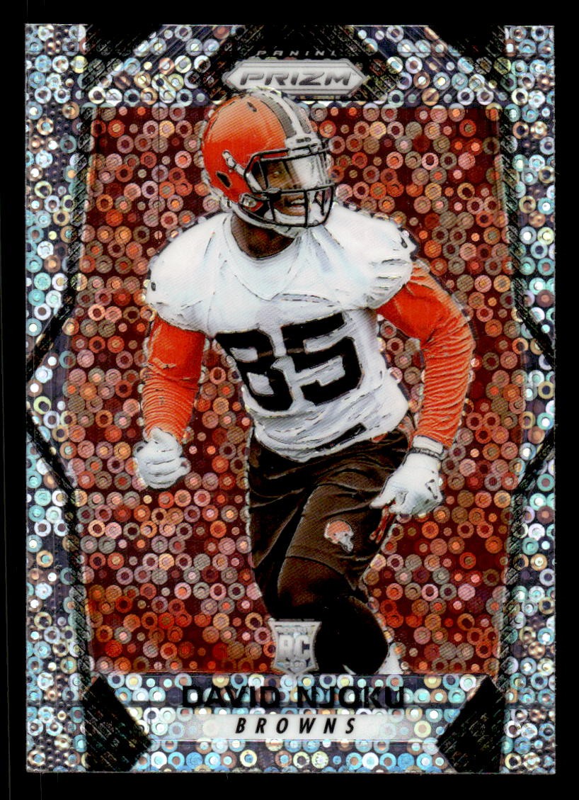 2017 PANINI PRIZM DAVID NJOKU 201 MINT PRIZM DISCO FOOTBALL CLEVELAND BROWNS