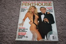 Vintage Penthouse magazine january 1992  with george burns on cover