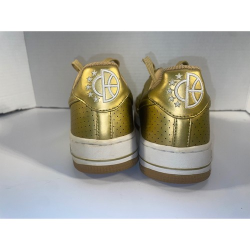 Nike Air Force 1 AF1 LV8 Youth Kids 5.5Y Gold Sneaker Shoes 820438-700 VERY GOOD - Picture 6 of 9