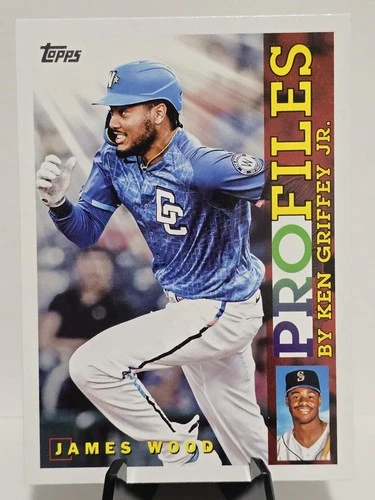 2026 Topps Series 1 James Wood Profiles By Ken Griffey Jr TP-15 Nationals