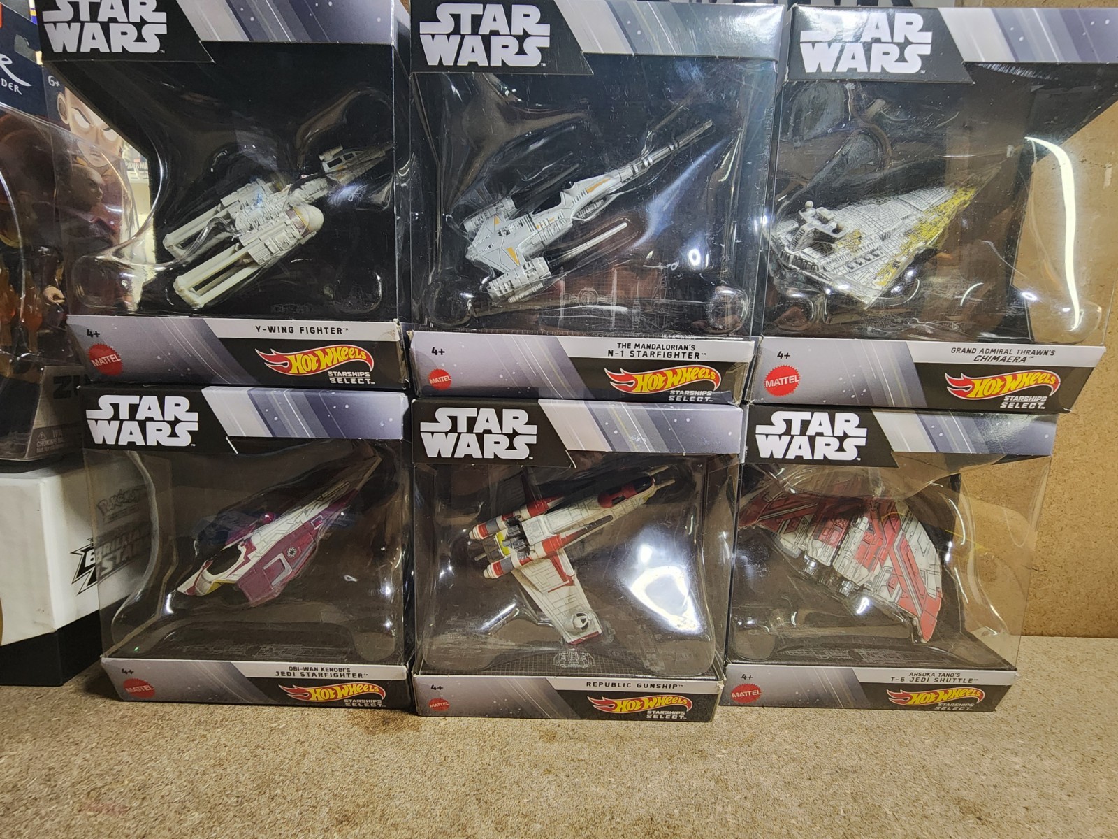 Star Wars Hot Wheels Starships Select Lot Of 6, Y-Wing, The Mandalorian, ..