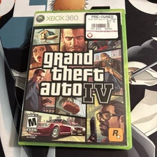 Grand Theft Auto IV (Microsoft Xbox 360, 2008) NO MANUAL