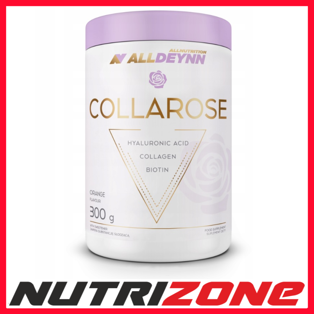 Allnutrition AllDeynn Collarose Collagen Biotin Hyaluronic Acid Orange 300 grams