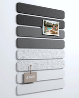 Filz Pinnwand Selbstklebend 8Er-Pack 33X5Cm Pinwand, Dekorative Pinnwand Aus Fil